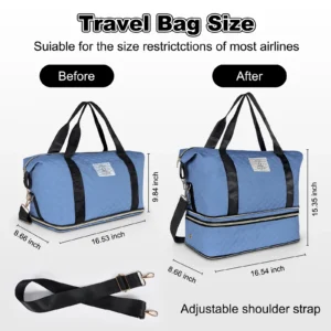 Large Expandable Travel Duffle/Tote Bag