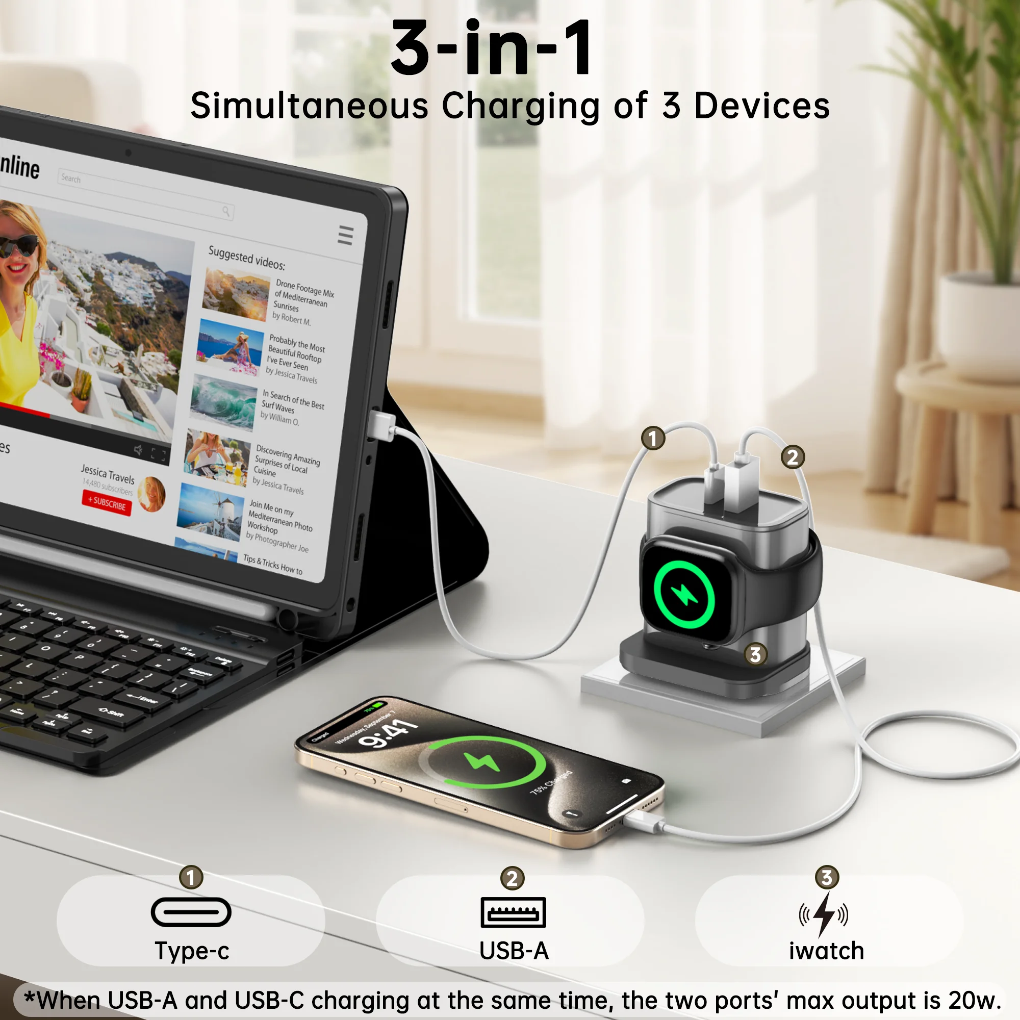 Travel 3 in 1 Charger - Image 3